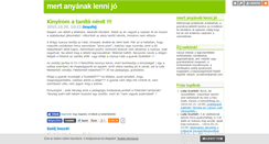 Desktop Screenshot of anyaklub.blog.hu