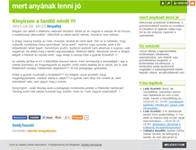 Tablet Screenshot of anyaklub.blog.hu