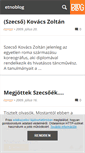 Mobile Screenshot of etno.blog.hu