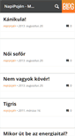 Mobile Screenshot of napipojen.blog.hu