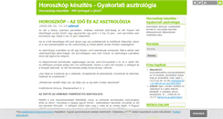 Desktop Screenshot of horoszkopkeszites.blog.hu