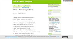 Desktop Screenshot of elektronikuskonyv.blog.hu