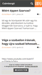 Mobile Screenshot of belabarna.blog.hu