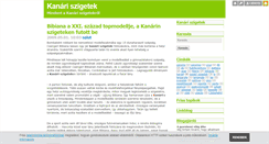 Desktop Screenshot of kanariszigetek.blog.hu
