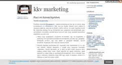 Desktop Screenshot of kkvmarketing.blog.hu