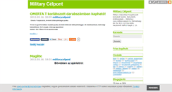 Desktop Screenshot of militarycelpont.blog.hu