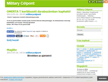 Tablet Screenshot of militarycelpont.blog.hu