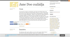 Desktop Screenshot of doe-family.blog.hu