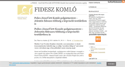 Desktop Screenshot of fideszkomlo.blog.hu