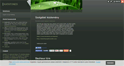 Desktop Screenshot of katatones.blog.hu