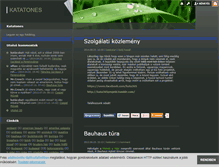 Tablet Screenshot of katatones.blog.hu