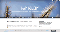 Desktop Screenshot of napiremeny.blog.hu