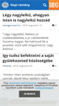 Mobile Screenshot of napiremeny.blog.hu