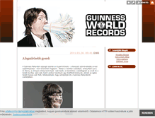 Tablet Screenshot of guinnessworldrecords.blog.hu