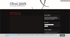 Desktop Screenshot of olcsojatek.blog.hu