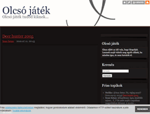 Tablet Screenshot of olcsojatek.blog.hu