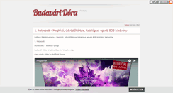 Desktop Screenshot of budavaridora.blog.hu
