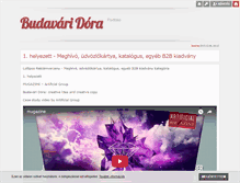 Tablet Screenshot of budavaridora.blog.hu