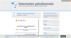 Desktop Screenshot of penzazinterneten.blog.hu