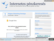 Tablet Screenshot of penzazinterneten.blog.hu