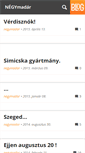 Mobile Screenshot of negymadar.blog.hu