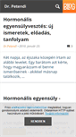 Mobile Screenshot of drpetendi.blog.hu