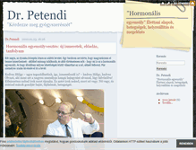 Tablet Screenshot of drpetendi.blog.hu