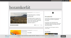 Desktop Screenshot of hozamkorlat.blog.hu