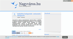 Desktop Screenshot of nagyvaros.blog.hu