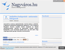 Tablet Screenshot of nagyvaros.blog.hu