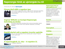 Tablet Screenshot of napenergia-napkollektor-napelem.blog.hu