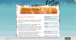 Desktop Screenshot of hitelfelvetel.blog.hu