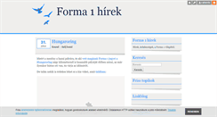 Desktop Screenshot of forma1-hirek.blog.hu