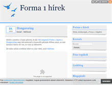 Tablet Screenshot of forma1-hirek.blog.hu
