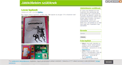 Desktop Screenshot of jatekotletek.blog.hu