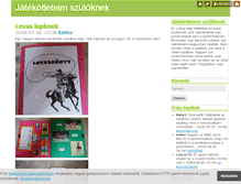 Tablet Screenshot of jatekotletek.blog.hu