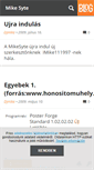 Mobile Screenshot of mikesyte.blog.hu