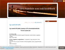 Tablet Screenshot of gpspraktikak.blog.hu