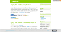 Desktop Screenshot of linkajanlo.blog.hu