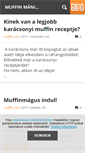 Mobile Screenshot of muffinmaniavikkel.blog.hu