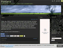 Tablet Screenshot of fontana.blog.hu
