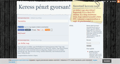 Desktop Screenshot of keresspenztgyorsan.blog.hu