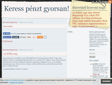 Tablet Screenshot of keresspenztgyorsan.blog.hu
