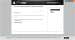 Desktop Screenshot of iphonejatekok.blog.hu