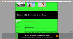 Desktop Screenshot of gameone.blog.cz