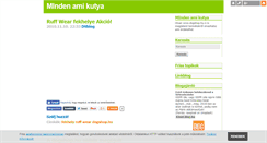Desktop Screenshot of kutyamindenit.blog.hu