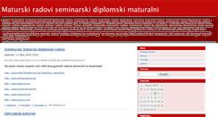 Desktop Screenshot of maturski.blog.rs