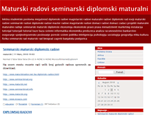 Tablet Screenshot of maturski.blog.rs