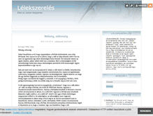 Tablet Screenshot of lelekszereles.blog.hu