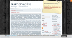 Desktop Screenshot of karriervadasz.blog.hu